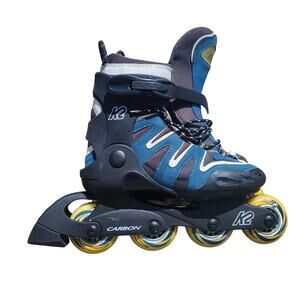 K2 Camano Carbon Softboot Technology Blue Inline Rollerblades Women's Size 7